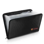 Portable Fireproof Water Resistant Document Bag Large Capacity Money File Folder Safe Bag with A4 Size 12 Pockets Zipper Closure - Image 21