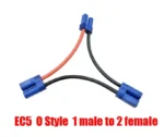 EC5 Parallel Battery Connector Cable Dual Extension Y Splitter 12AWG Silicone Wire 10CM Y / O Style for Rc Toys - Image 9
