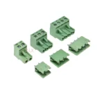 10Sets 2edg 2/3/4/5/6/7/8/9 Pin Screw Terminal Block Connector 5.08mm Pitch Plug + Straight Pin Header Socket For Pcb 2p 3p 4p