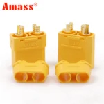 10pcs/lot Amass XT90 Battery Connector Set 4.5mm Male Female Gold Plated Banana Plug For RC Model Battery (5 pair)