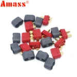 5pair/lot Amass new slip sheathed T plug connector 40A high current multi-axis fixed-wing model aircraft - Image 2