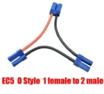 EC5 Parallel Battery Connector Cable Dual Extension Y Splitter 12AWG Silicone Wire 10CM Y / O Style for Rc Toys - Image 10