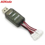 AOKoda CX405 4CH Micro USB Battery Charger For 1S Lipo LiHV Battery High Quality For RC Helicopter