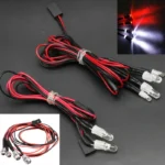 2 / 4 / 6 / 8 Lights 70cm Lenght RC LED Night Headlamps Headlights 3/5mm LED Light for Model Drift Crawler Car For RC Car - Image 3