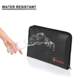 Portable Fireproof Water Resistant Document Bag Large Capacity Money File Folder Safe Bag with A4 Size 12 Pockets Zipper Closure - Image 20