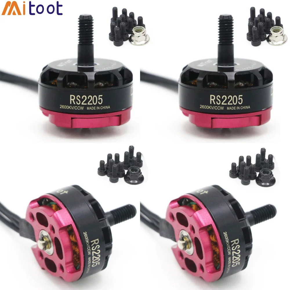 HTB1bn4IbwKG3KVjSZFLq6yMvXXaP.webp 4pcs Mitoot RS2205 2300KV 2600KV Brushless Motor CW CCW for Rc QAV200 210 250 FPV Quad Racing QAV R180 220 260 - Image 1