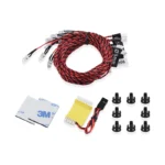 RC Lights 8 LED Lighting System Kit Simulation Flashing Lights With Control Box RC Accessories For RC Airplane Helicopter - Image 9
