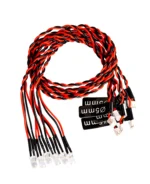 12 Leds Car LED lamps light Strobe lights kit for 1/10 1/8 HSP TAMIYA CC01 D90 SCX10 RC Car model - Image 2