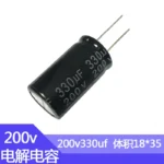 200V330uf 18x35mm aluminum electrolytic capacitor 330uf 200v 200v330mf 330mf200v 200v330mfd 200Vdc 200wv 200v 330uf 22uf 33uf - Image 3