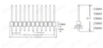 10PCS 1X40 Pin Single Row MALE 2.54MM PITCH 11MM/15MM/17MM/21MM/25MM LONG PIN Header connector Strip 1X40pin 1*40 40P 40Pin - Image 9