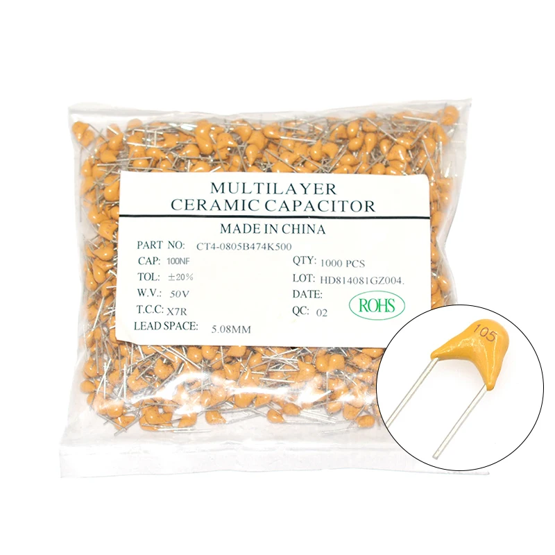 50pcs Monolithic Ceramic Capacitor 50v 47pF 470pF 4.7nF 47nF 470nF 470 471 472 473 474 50v470 50v471 50v472 50v473 50v474