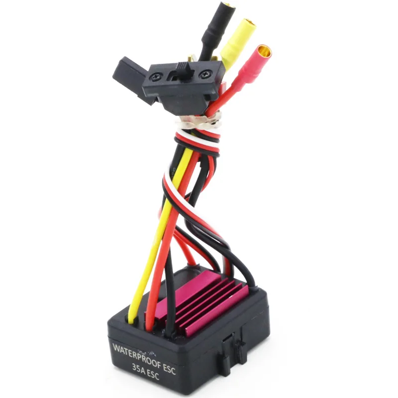 Hb8633d880a41452c93dd0e25e7f7b489Y.webp Rc KK 35A brushless Motor ESC Waterproof 2-3S Lipo programmable for 1/14 1/16 RC Car - Image 1