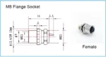 M8 waterproof sensor connector male & female plug 3/4 pin Straight type wire connector Screw Threaded coupling 3Pin/4Pin - Image 6