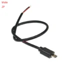 DIY 30CM MICRO USB male plug female jack connector with wire 2PIN 4pin usb cable Charging line Welding Type 2p 4p - Image 4