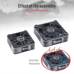 Rocket 25mm 30mm 35mm 40mm 50mm Metal Motor Cooling Fan Fan Heat Sink Fan Cover for 1/10 1/8 1/5 1/12 RC Car Brushless Motor ESC - Image 46