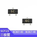 100pcs SMD BC817-40 6C BC807-40 5C BC846B 1B BC847A 1E BC847B 1F BC847C 1G BC857A 3E BC857B 3F BC857C 3G BC817-25 6B SOT-23 - Image 2