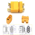 Amass AS150U 70A Copper Plated Male/Female Plug Connector Resistance Adapter Cable 35CM 55CM For RC Racing FPV Drone Model Parts - Image 12