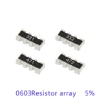 100pcs 0603*4 8P4R 2*4P SMD Network Resistor Array 2R4 2.4 24 240 Ohm R 2.4K 24K 240K 241 242 243 244 - Image 3