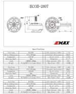 4 pcs EMAX ECOII Series 2807 6S 1300KV 5S 1500KV 4S 1700KV Brushless Motor for FPV Racing RC Drone - Image 7