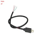 DIY 30CM MICRO USB male plug female jack connector with wire 2PIN 4pin usb cable Charging line Welding Type 2p 4p - Image 5