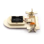 DIY Boat Model Material Set Wood Boat Building Kit 3D Assemble Wooden Paddle Steamer Creative Teaching Educational Science - Image 12