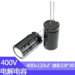 400v120UF 18x30mm  Aluminum Electrolytic Capacitors 400v 120UF 400v120mf 120mf400v 400v120MFD 400wv 400vdc 120mf 120MFD150uf - Image 2