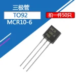 50pcs MCR100-6 0.8A/400V TO-92 MCR 100-6 TO92 Darlington MCR100-8 MCR 100-8 100 8 - Image 3