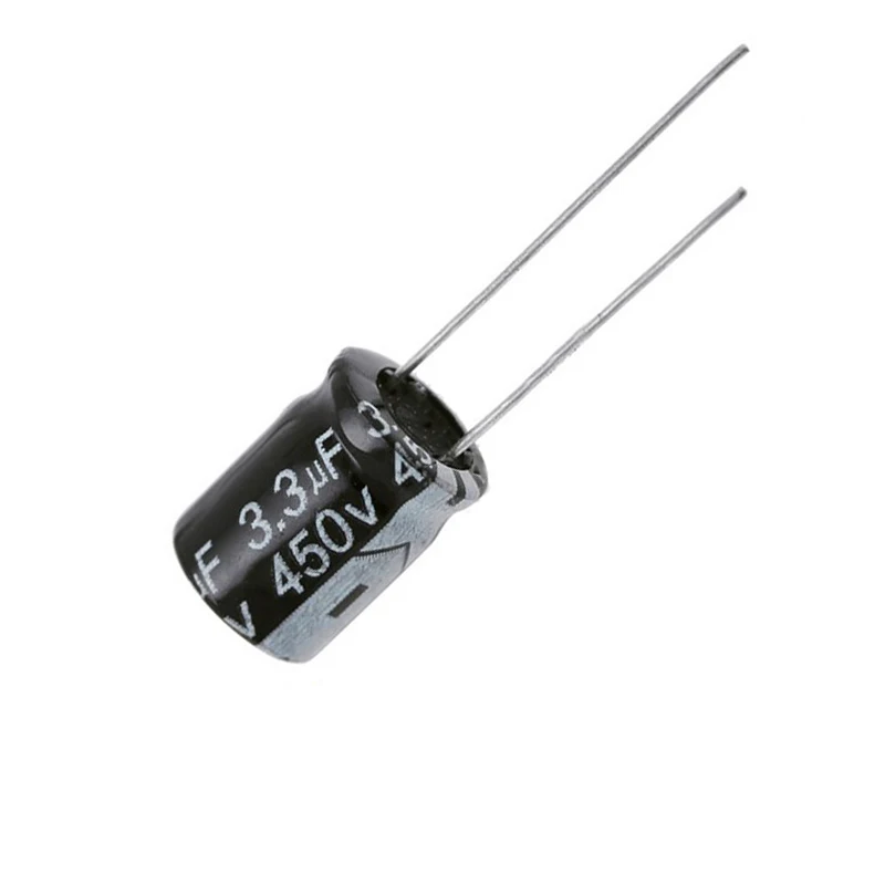 450V3.3UF 10x10mm 450v3.3mfd 3.3uf450v 450v3.3mf Aluminum Electrolytic Capacitor 3.3mf450v 450Volt 450wv 450vdc 3.3uf 450v 3.3uf