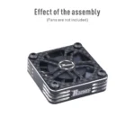 Rocket 40x40MM 30x30MM carbon cooling fan cover & M3 * 14mm 4pcs screws RC motor / electric regulating fan protection cover - Image 6