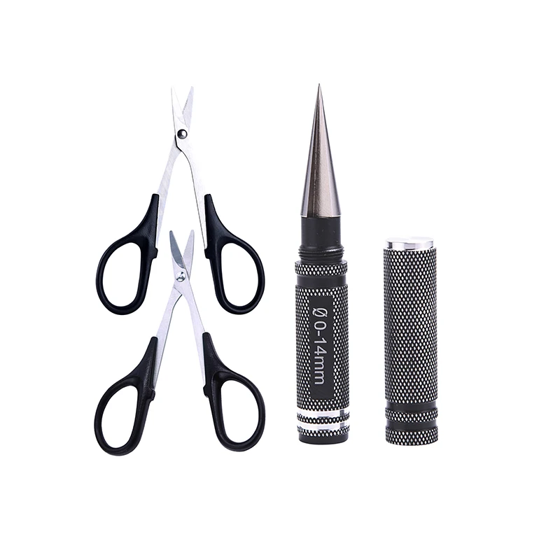 Heb6edea6323649d18ad6fd129760dbd3N.webp Universal Alloy 0-14mm Steel Expanding Hole & Curved Scissors Metal Steel Set DIY Tool For RC Car Boat Aircraft Drone Helicopter - Image 1