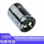 100v 3300uF Volume 25x45mm  Aluminum Electrolytic Capacitors 3300uf100v 100v3300mf 3300mf100v 100Volt 3300MFD 100V3300uf 4700uf - Image 2