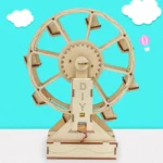 Creative Electric Ferris Wheel DIY Science Set Wooden Puzzle Craft Technology Educational Toys for Children Gift Idea - Image 6