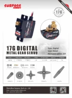 SURPASS Hobby Digital Servo 9G 17G 25G 6KG 9KG 15KG 20kg Metal Gear Servo for 1/8 1/10 RC Car Boat Duct Plane Airplane Robot - Image 14