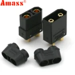 10pcs/lot Amass XT90 Battery Connector Set 4.5mm Male Female Gold Plated Banana Plug For RC Model Battery (5 pair) - Image 2
