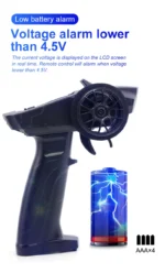 P32 Turbo Racing 91803G-C 2.4G 4CH VT system LCD Display Radio Transmitter Remote Controller with Receiver for RC Car Boat - Image 11