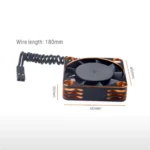 Rocket 25mm 30mm 35mm 40mm 50mm Metal Motor Cooling Fan Fan Heat Sink Fan Cover for 1/10 1/8 1/5 1/12 RC Car Brushless Motor ESC - Image 36