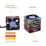 Rocket 25mm 30mm 35mm 40mm 50mm Metal Motor Cooling Fan Fan Heat Sink Fan Cover for 1/10 1/8 1/5 1/12 RC Car Brushless Motor ESC - Image 24