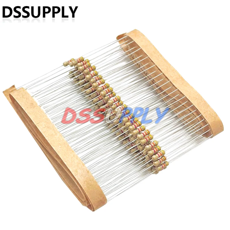 100PCS/LOT New Carbon Film Resistor 1/4W 5% 0R-10MΩ 0R 10R 22R 47R 100R 220R 470R 1K 3.3K 10K 47K 100K 220K 47 100 150 Ohm 0.25W