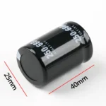 250V680uf Volume 25x40mm Aluminum Electrolytic Capacitor 680uf 250v 250vdc 250wv 680mf 680MFD 680uf(M) 1000uf 1500uf 2200uf 250v - Image 4