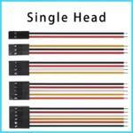 10PCS 2.54mm Dupont line single-ended tinned/double-ended female-to-female co-directional rehearsal cable 2p-10P 100~300mm - Image 6