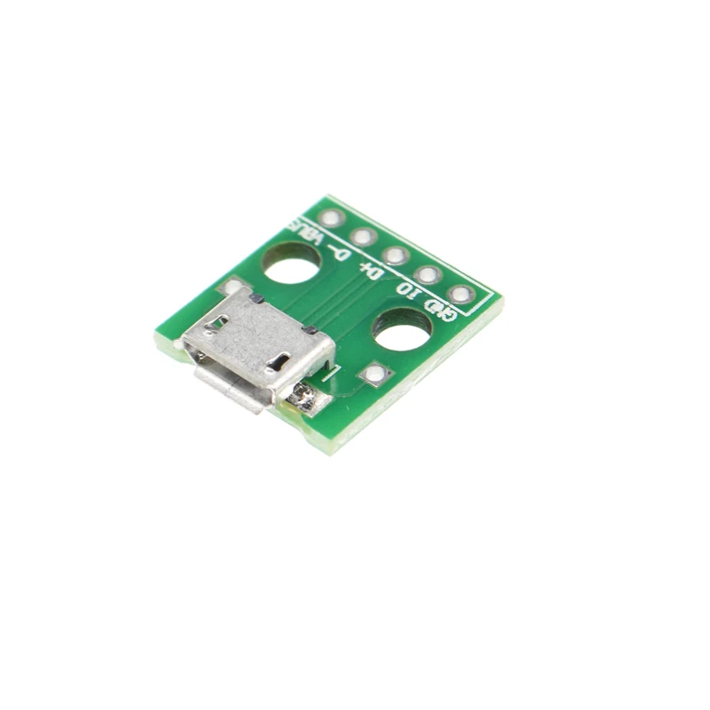 S010000a651c84365b06eb49305e73278u.webp 10pcs Micro Usb To Dip Adapter 5pin Socket Connector Pcb Converter - Image 1