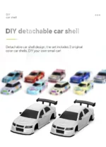 Turbo Racing 1:76 C66 Drift RC Car With Gyro Radio Full Proportional Remote Control Toys RTR Desktop Toys For Kids and Adults - Image 18