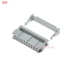 5/10Pcs Gray Fc-8/10/14/16/20/30/34/40/50/64 Pin Female Plug Idc Box Header Socket Connector 2.54mm For Computer Down Cable Wire - Image 10