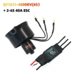 QX-Motor 30mm EDF 6 Blades Ducted Fan QF1611 Brushless Motor With 40A / 20A ESC 2-6S For DIY RC Airplanes Model Parts Car Model - Image 12