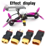 10pcs T Male Plug to XT60 Male / T Female Plug to XT60 Female Adapter For RC Helicopter Quadcopter LiPo Battery Plug Connector - Image 6