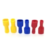 100pcs Red Blue and Yellow Female Spade Insulated Electrical Crimp Terminal Connectors Wiring Cable Plug - Image 3