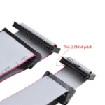 1PCS 2.0MM pitch FC-6/8/10/14/16/20/40/50 PIN 20CM JTAG ISP DOWNLOAD CABLE   Gray Flat Ribbon Data Cable FOR DC3 IDC BOX HEADER - Image 3
