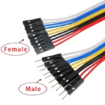 Test Hook Clip to Dupont Male/Female Jumper Wire 26AWG Silicone Cable For Breadboard Oscilloscope Logic Analyzer - Image 4