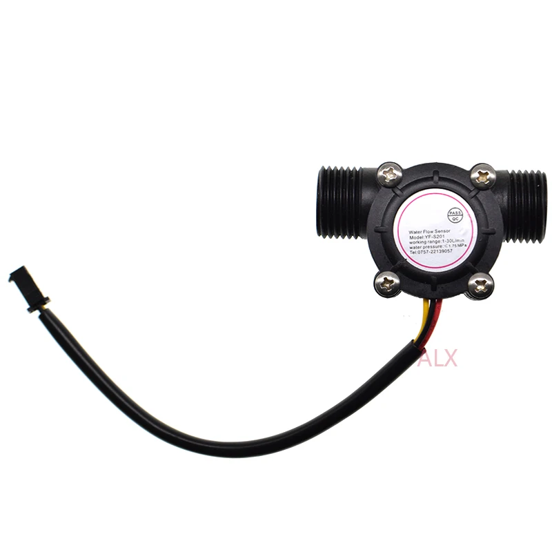 S0417a9b4403f42499018010d5f4cc90aU.webp yf-s201 1-30l/min 3y Water Flow Sensor Flowmeter Hall Flow Sensor 1/2" 2.0mpa For Water Heater Water Dispenser - Image 1