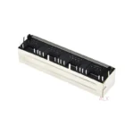 2PCS RJ45 1X4 1*4 Network Ethernet FEMALE SOCKET with light RIGHT ANGLE 56 8P8C female jack connector - Image 4